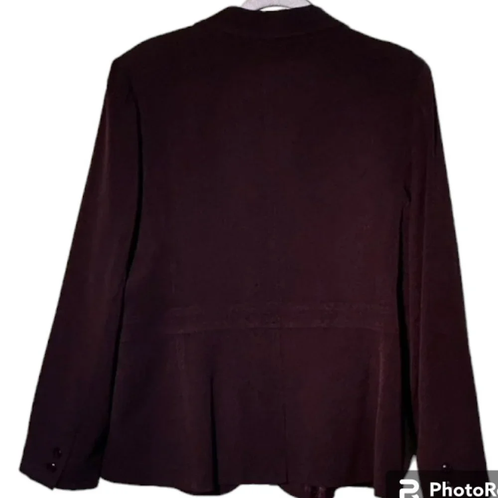 💐🌷Sag Harbor Brown Blazer Size 16 EUC - Picture 2 of 6